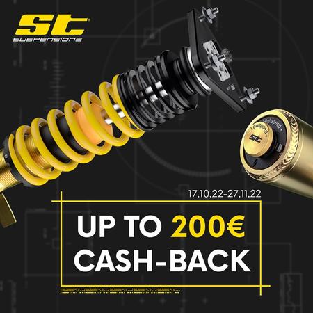 ST Suspensions CASH-BACK – až 200€ zpět na váš účet při nákupu...