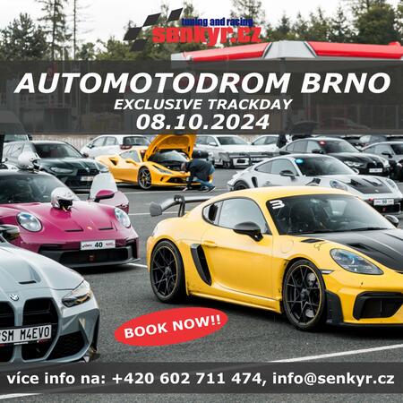 ‼️ Poslední letošní Exclusive Trackday v Brně již v úterý 08.10.2024...